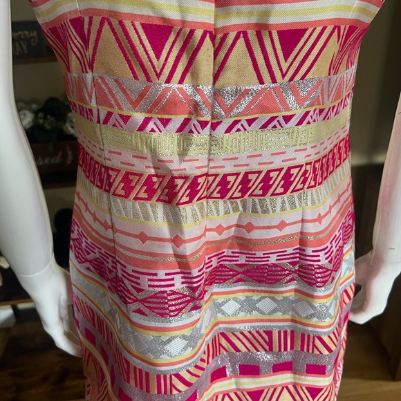 Laundry Women’s Pink & White Printed Mini Dress SZ 4💕✨ - Picture 9 of 15